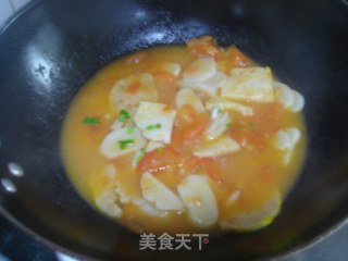 Tomato Boiled Rice Cake recipe