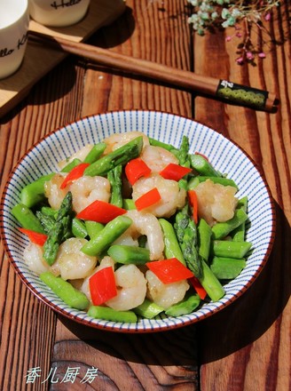 Stir-fried Shrimp with Asparagus