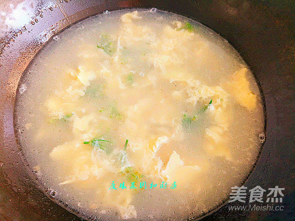 Leek Flower Egg Soup recipe