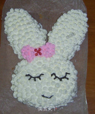 Shy Bunny Cake with Bow recipe