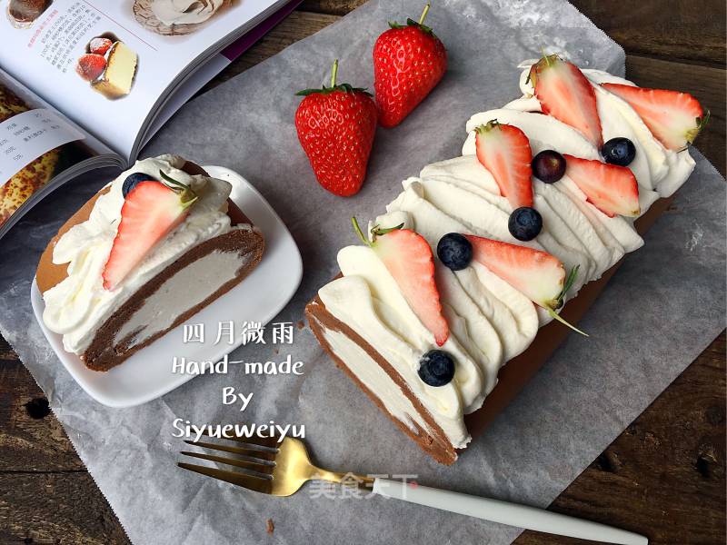 Japanese Chocolate Cotton Cake Roll recipe