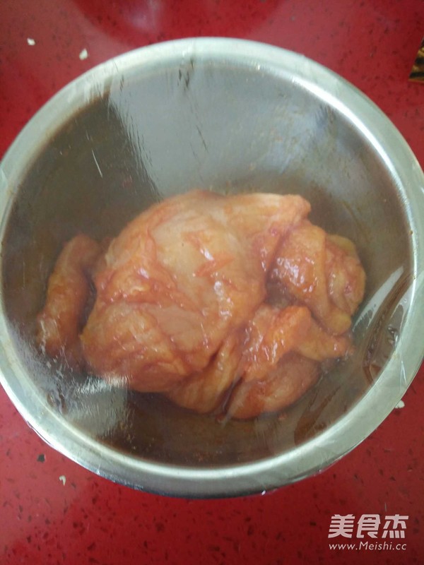 Heart-shaped Crispy Chicken Chop recipe