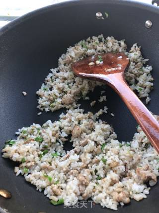 Fried Rice with Green Pepper and Diced Pork recipe