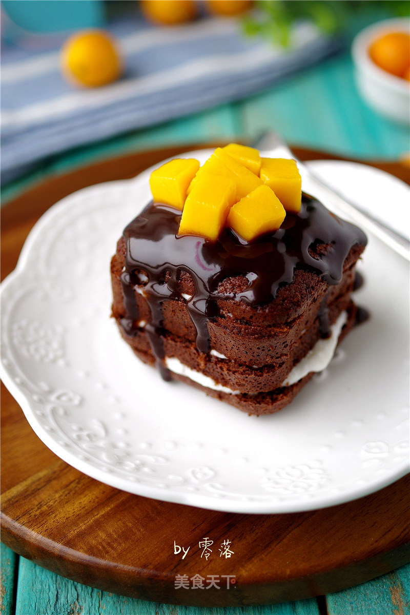 #aca Fourth Session Baking Contest# Making An Erotic Mango Cocoa Cake recipe