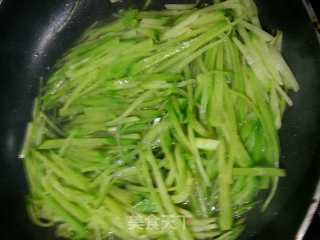 Stir-fried Green Radish recipe