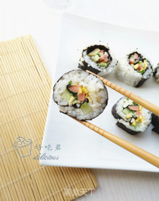 Spinach Double Sushi recipe