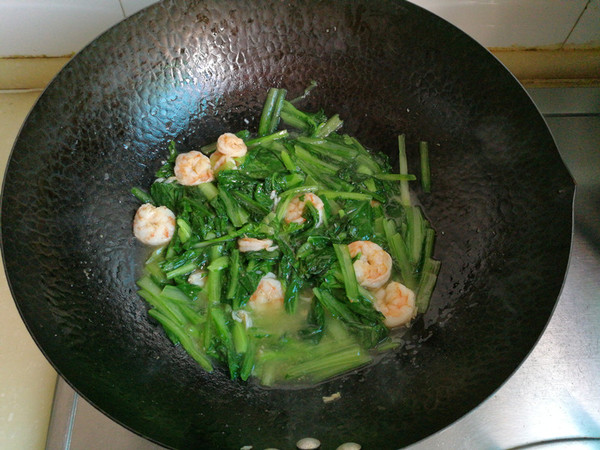 Stir-fried Shrimp with Chinese Cabbage recipe