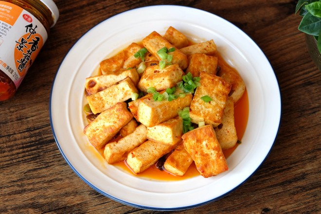 Fried Tofu with Orleans Mushroom Sauce recipe