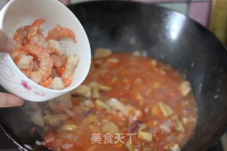 【spaghetti with Shrimp and Mushroom Sauce】 recipe