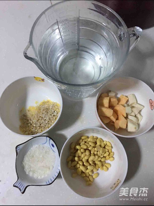 Health Soy Milk-soy Milk with Yam Sweet Potato Rice recipe