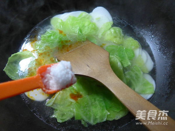 Rice Cake Soup with Beef Sauce and Cabbage Fenpi recipe