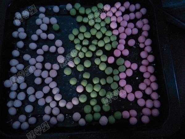 Colorful Glutinous Rice Balls recipe