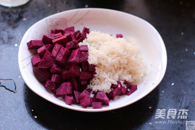 Purple Sweet Potato Rice Paste recipe