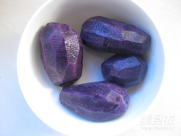 Purple Jade Black Potato Peanut Soup recipe