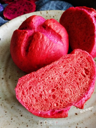 Dragon Fruit Soft European Buns recipe