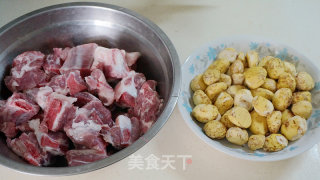 Cavity Ribs with Roasted Chestnuts recipe