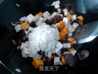 Taro Pumpkin Braised Rice recipe