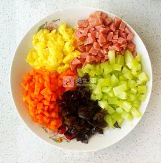 Colorful Baked Fried Rice recipe