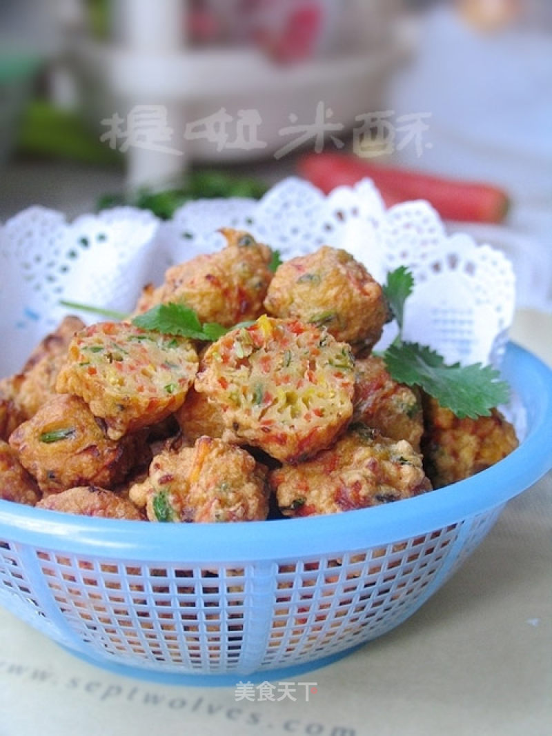 To Benefit The Liver, Improve Eyesight and Enhance Immunity-carrot and Coriander Balls