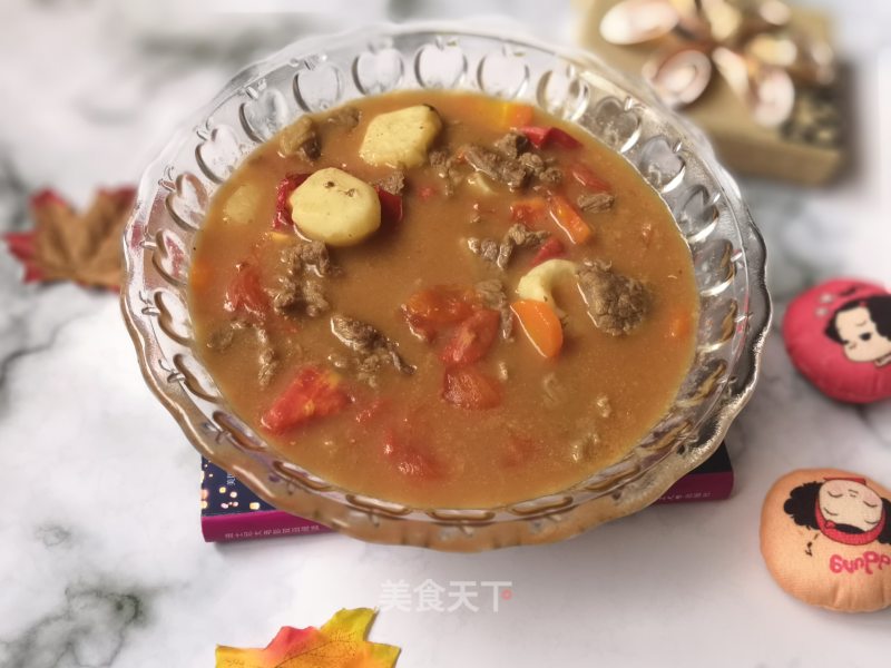 Beef Stewed with Tomatoes and Horseshoe recipe