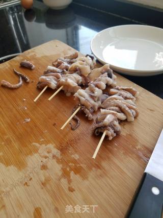 Grilled Cuttlefish Skewers (air Fryer) recipe