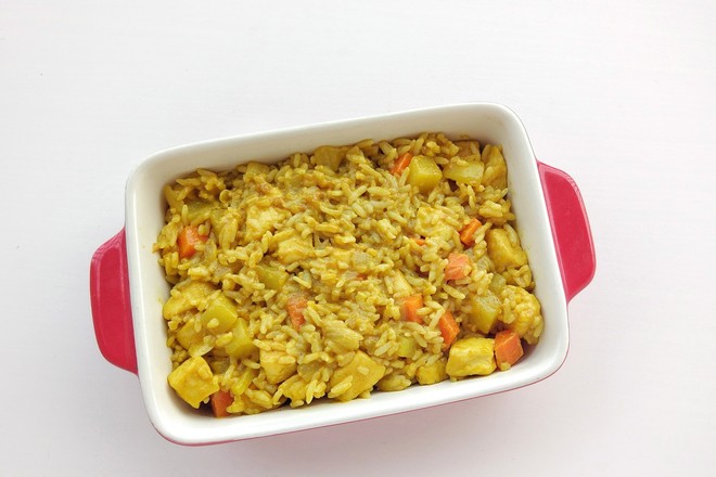Curry Chicken Breast Baked Rice recipe