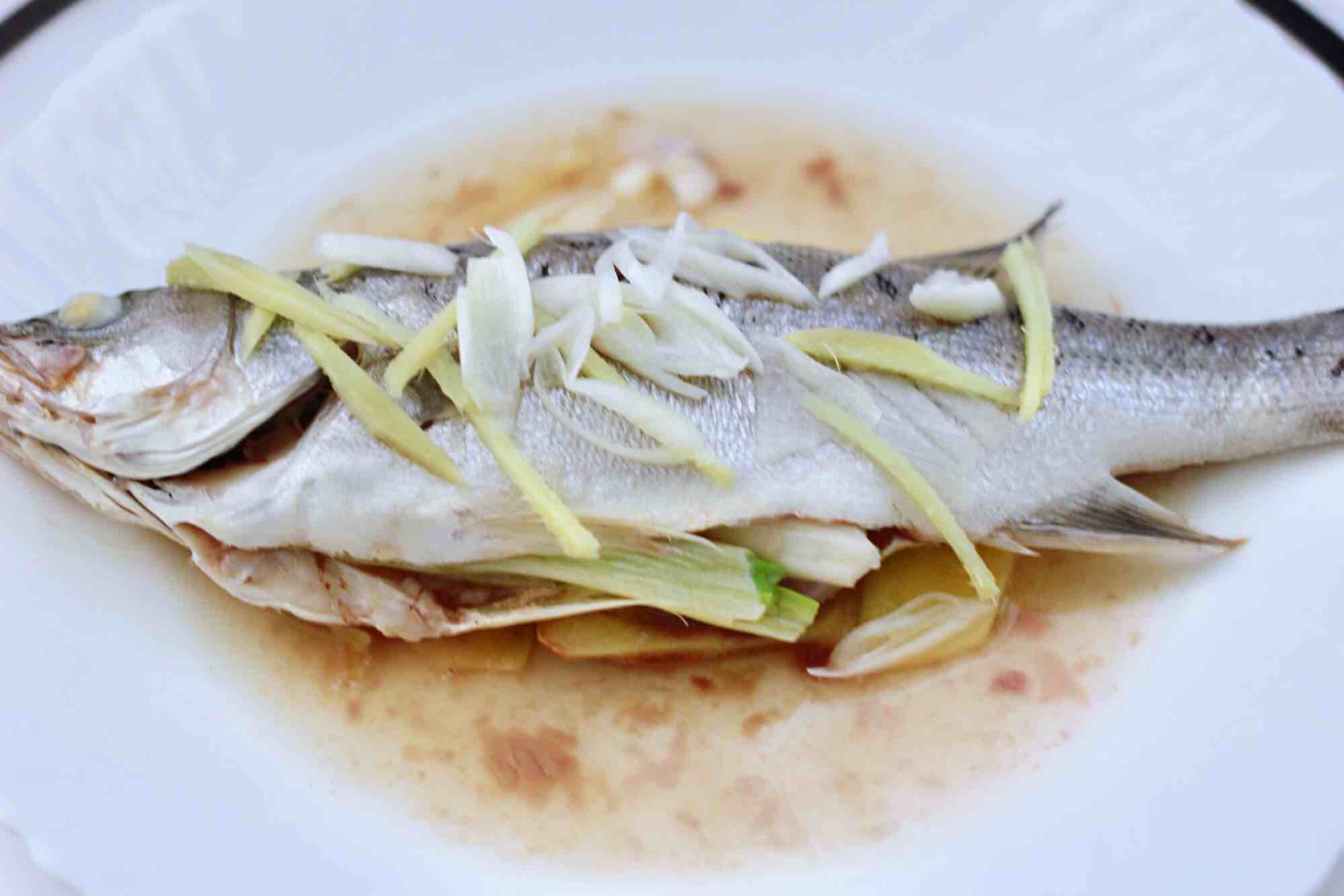 Steamed Sea Bass with Spicy Sauce recipe