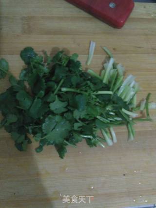 Coriander with Vermicelli recipe