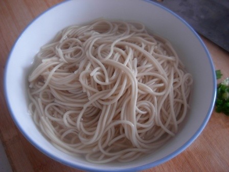 Noodles with Minced Pork and Capers recipe