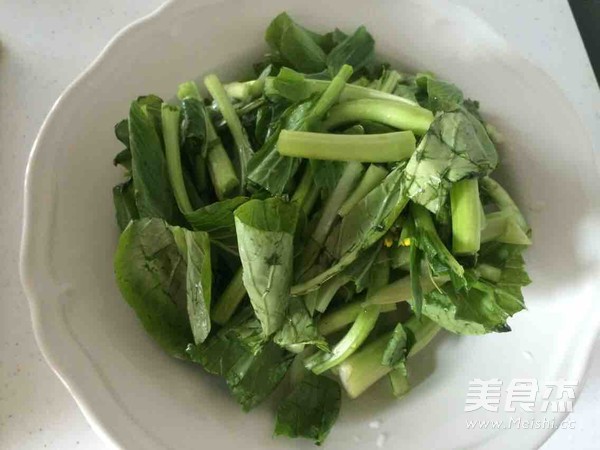 Stir-fried Choy Sum with Lard Residue recipe