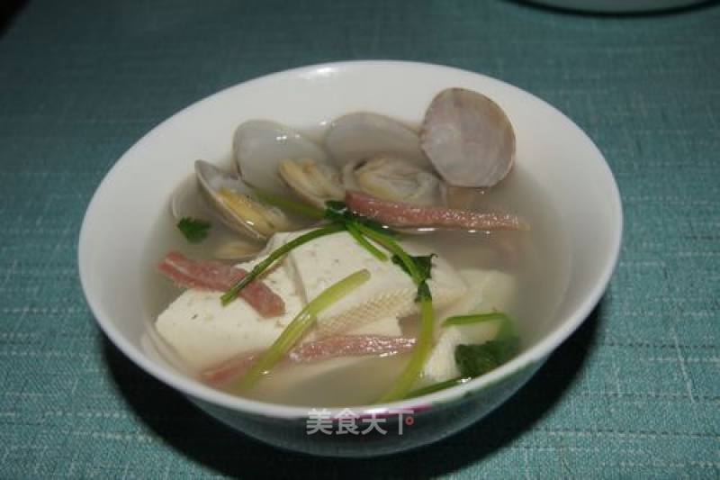 Tofu and Clam Soup recipe