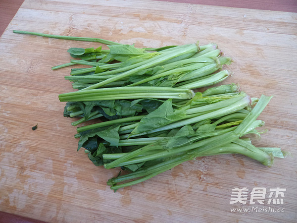 Glinolek Spinach Stalks Mixed with Double Silk recipe