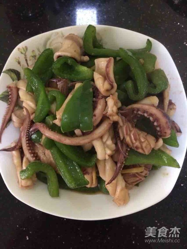 Squid Fried Green Pepper recipe