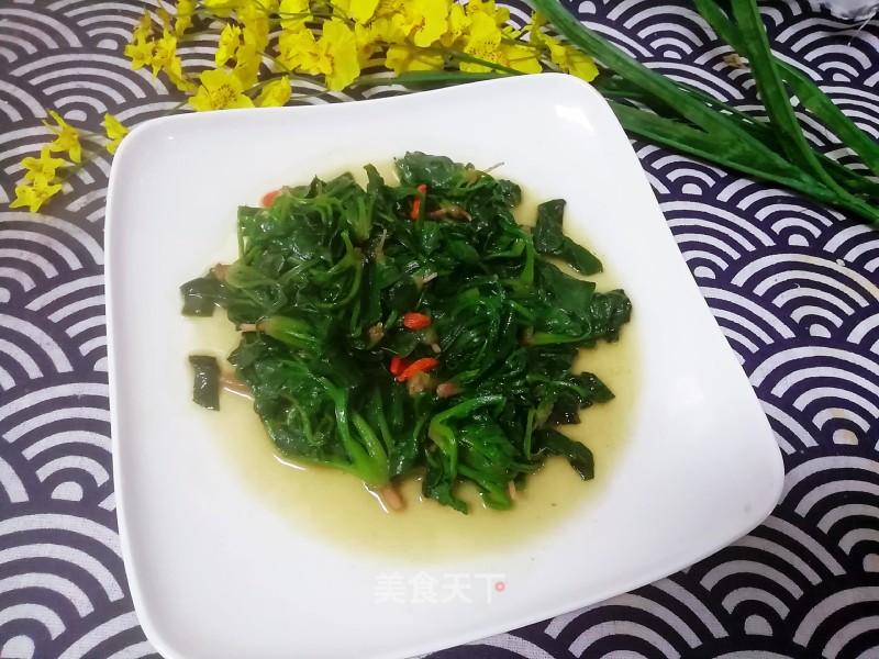 Vegetarian Stir-fried Spinach recipe