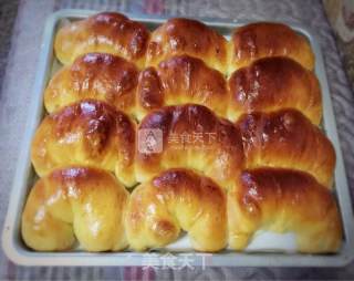 #aca烤明星大赛#jam and Soft Croissant Small Bread Meal Bag recipe