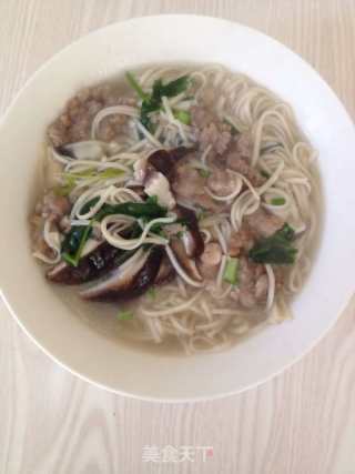 Shiitake Pork Noodles recipe