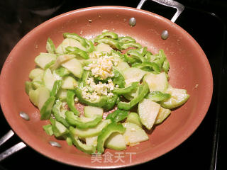 Fried Double Melon with Salted Egg recipe