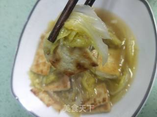 Stewed Tofu with Cabbage in Casserole recipe