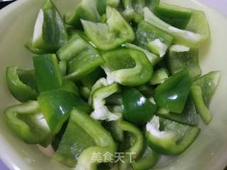 Stir-fried Pork Ribs with Tempeh and Green Peppers recipe