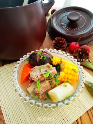 Kunbo Casserole Stewed Mushroom Pork Rib Soup recipe