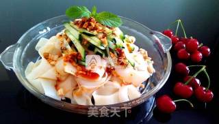 #aca烤明星大赛# Refreshing Liangpi (no-failure for No-washing Noodles) recipe