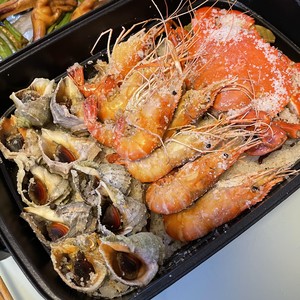 Family Version Salt-baked Seafood (applicable to Crab, Abalone, Snails and Shrimp) recipe