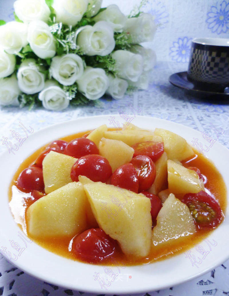 Cherry Tomatoes Potato Chunks recipe