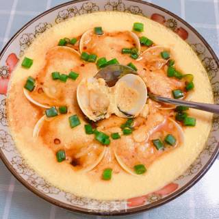 Steamed Egg with White Shellfish recipe