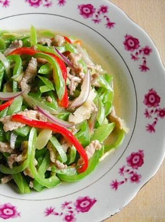 Scallion Snake Bean Shredded Pork recipe