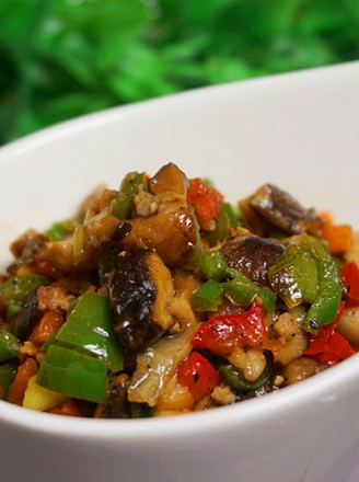 Minced Meat and Shiitake Mushrooms recipe