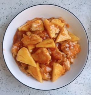 Essential for Fat Reduction Period｜pineapple🍍chicken Breast🐔sweet and Sour recipe