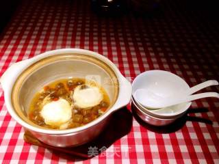 Boiled Eggs with Glutinous Rice Wine and Longan recipe