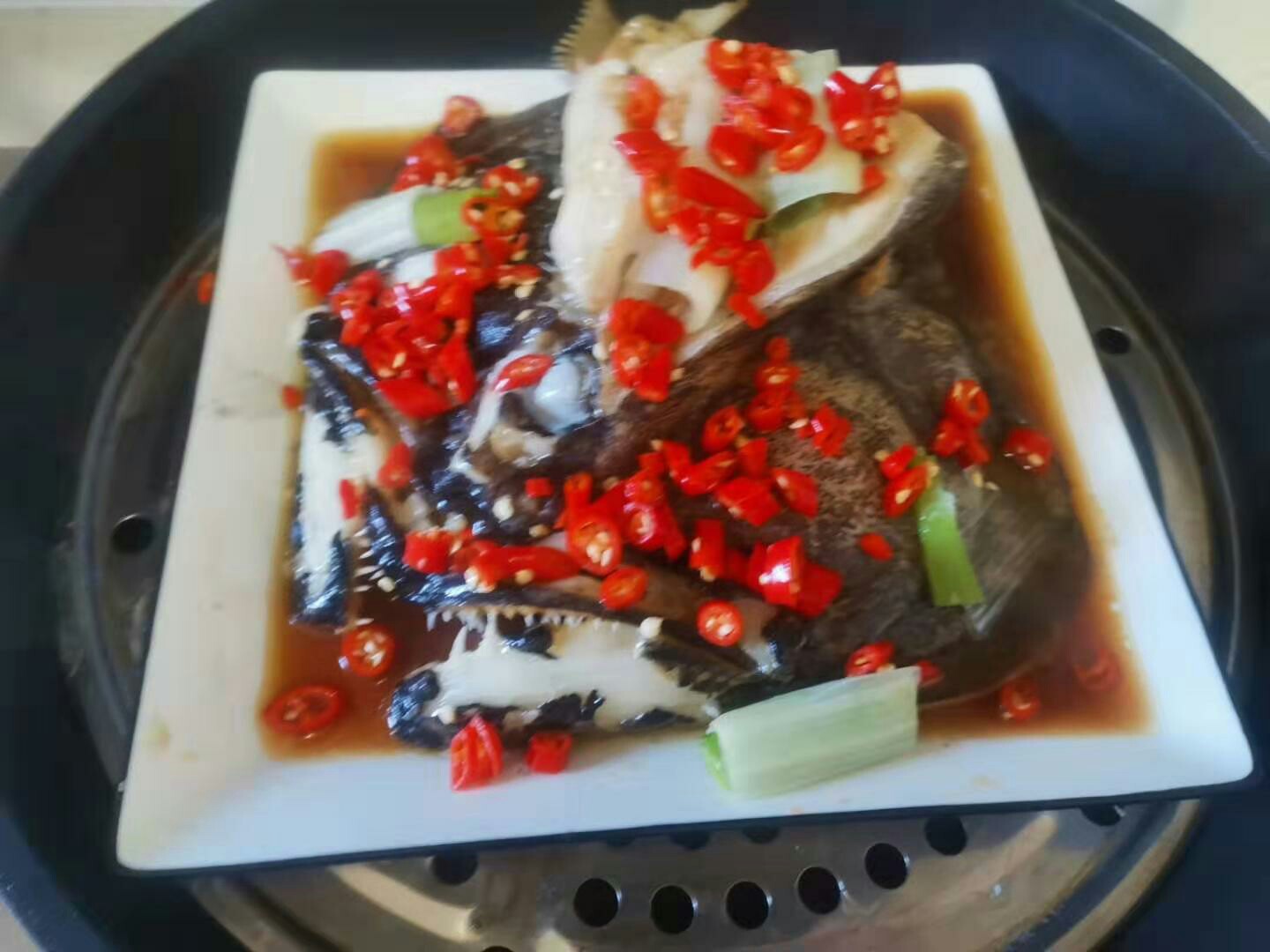 Steamed Plaice Head recipe