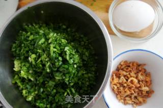 #trust之美# Dumplings Stuffed with Sea Rice, Chives and Goose Eggs recipe